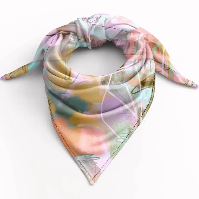 Windy O'Connor Art and Home Mango Mania Silk Scarf