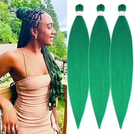 Pre Stretched Braiding Hair Box Braid Kanekalon Braiding Hair Human Hair 26 inch