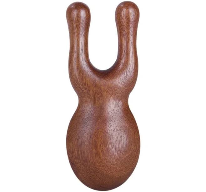 2pcs Face Massage Comb Massage Device Smooth Surfaces Wooden Facial