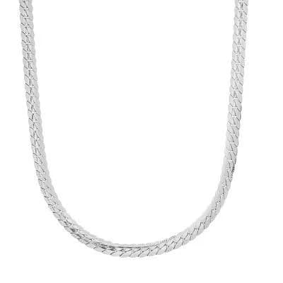Anthony Jacobs Men's 18k Gold Plated Stainless Steel Curb Cuban Link Necklace