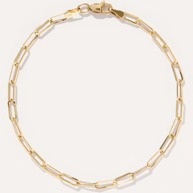 Quince 14K Gold Paperclip Chain Bracelet