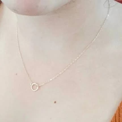 Dainty Karma Eternity Pendant Necklace