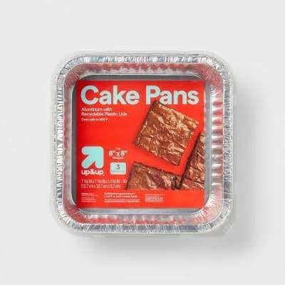 up&up Aluminum Foil Cake Pan with Lids