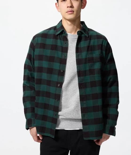 UNIQLO Men's Flannel Checked Shirt