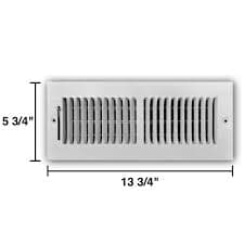 Hartford Ventilation White Two Way Wall Vent Cover for 12 x 4 Inch Duct Opening (Actual Dimensions 5 3/4" x 13 3/4") - Adjustable - Direction Control for Wall or Ceiling - Efficient - Screws Included - Amazon.com