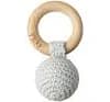 toy ball rattle teether - light blue