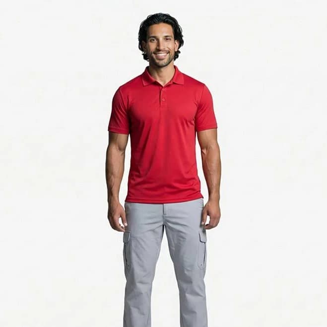 BCG Men's Coaches' Polo Shirt Tango Red - Men's Athletic Performance Tops at Academy Sports