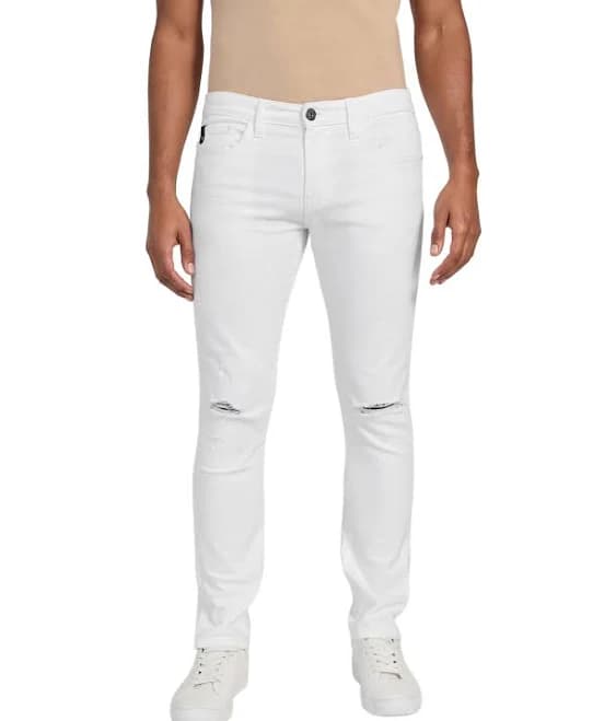 GUESS Men's Factory Brownson Destroyed Skinny Jeans