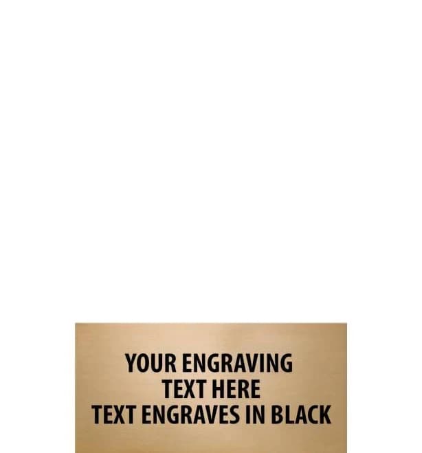 Gold Engraving Plates 1.25 x 2.25