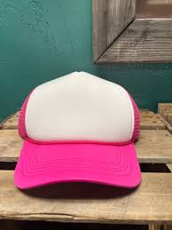 Classic Foam Solid Hot Pink Two Tone Trucker Hat – Be True Western & Boutique