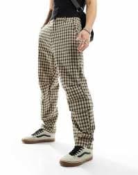 ASOS DESIGN oversized cargo pants in plaid print | ASOS