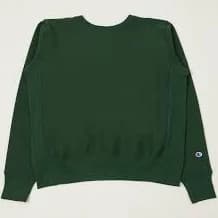 Champion Made in USA Reverse Weave Crewneck Sweatshirt - Moss Green - Large