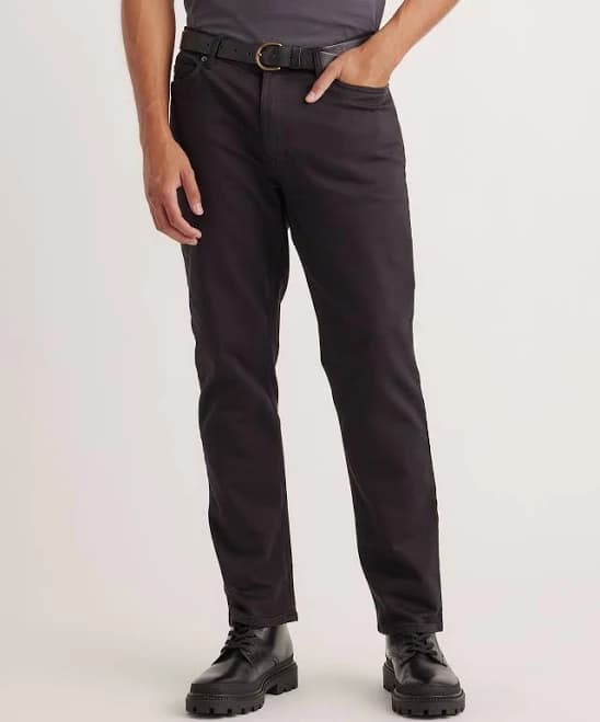 Quince Men's Comfort Stretch Traveler 5-Pocket Organic Cotton Pants