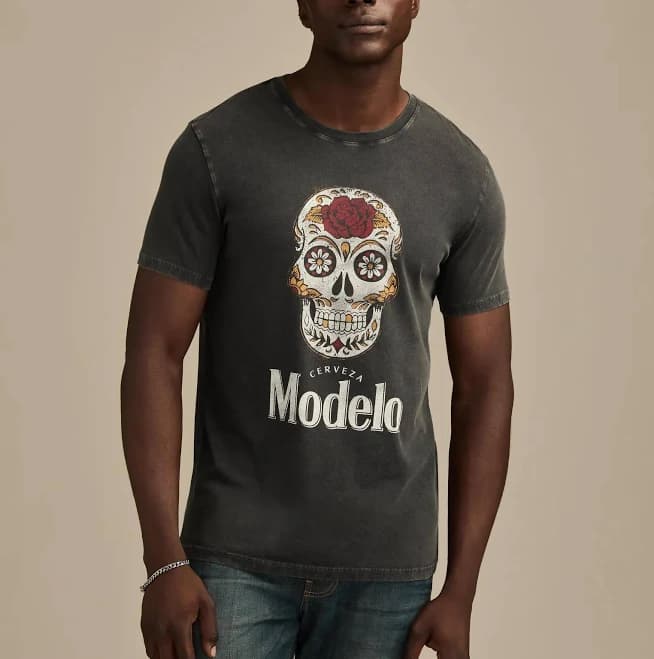Lucky Brand Men's Sugar Skull Graphic T-Shirt