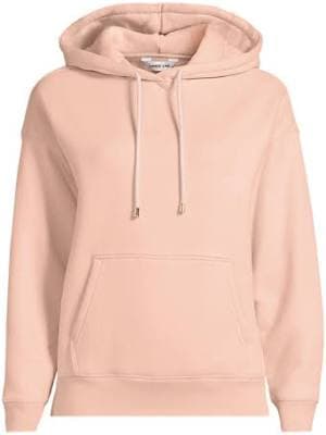 Lands' End Women's Serious Sweats Relaxed Long Sleeve Hoodie Sweatshirt