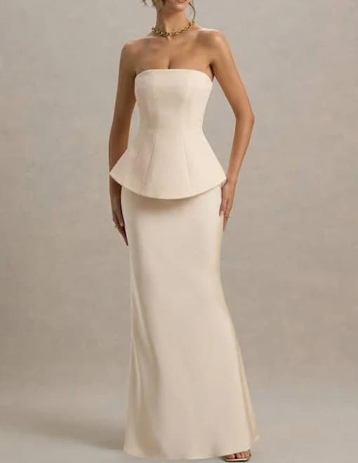Ohio Strapless Corset Maxi Dress