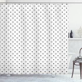 East Urban Home Geometric Polyester Shower Curtain