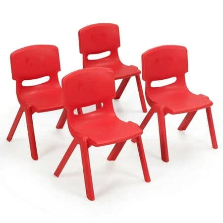 costway 6-pack Kids Plastic Stackable Classroom Chairs