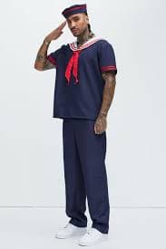 Ahoy Matey Costume - Blue/combo | Fashion Nova