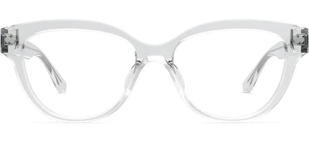 Pair Eyewear Crystal Clear Rounded Cat-Eyeed Square Eyeglasses