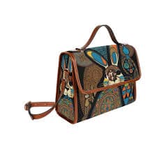 Psychedelic Rabbit Canvas Satchel bag – Crystallized Collective