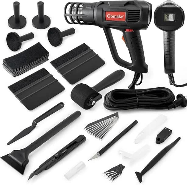 Vinyl Wrap Tool Window Tinting Kit with Heat Gun