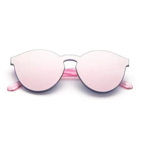 Newbee Fashion Women's One Piece Oversized Rimless Cateye Sunglasses