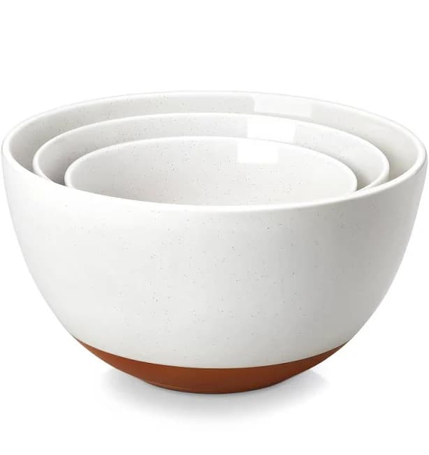 MALACASA Ceramic Mixing Bowls Large Serving Bowls for Mixing Cooking Prepping