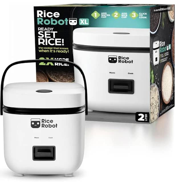 Rice Robot 8-Cup 2L Space Saving Rice Cooker