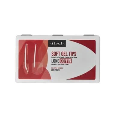 IBD Soft Gel Tips Long Coffin 504pc