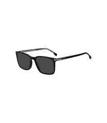 BOSS - Black-acetate sunglasses with silver-tone trims