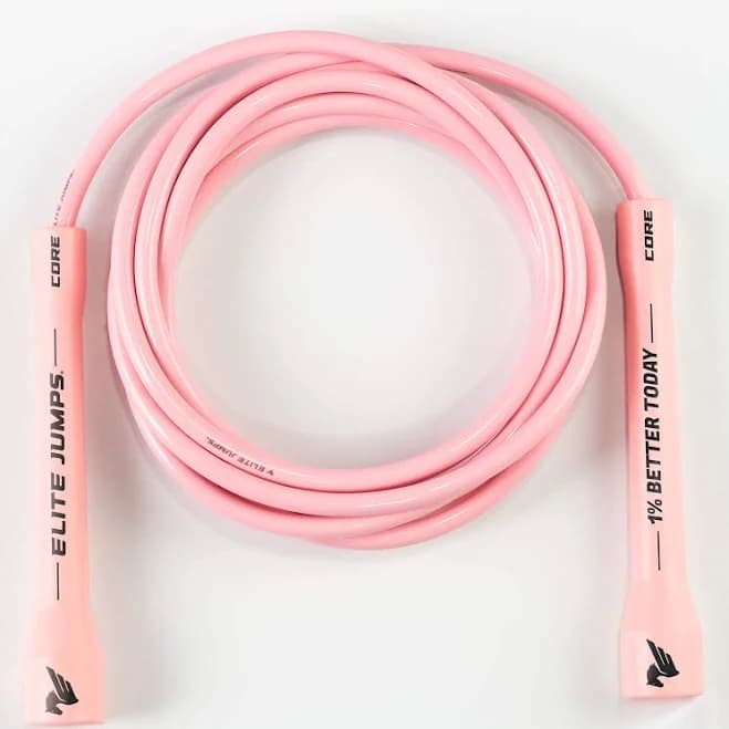 1% Better Today - 6mm PVC Jump Rope | Elite Jumps Pastel Pink