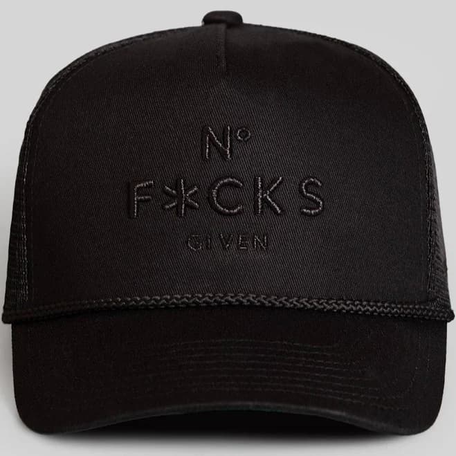 Field Grade No F*cks Given Twill Mesh Trucker