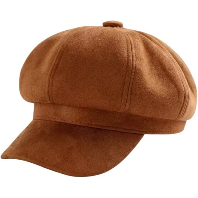 Blondie_213 Women's Suede Newsboy Cap