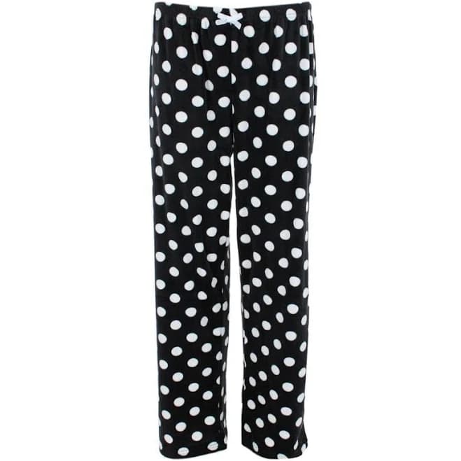 Weekending Women's Polka Dot Velour Pajama Pants