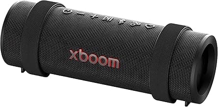 xboom Grab Core by will.i.am, Portable Outdoor Bluetooth Speaker for Sports and Athletes, up to 19 Hours, IP67 Dust and Water Resistant, Adjustable Carrying Straps. Perfect for Biking and Hiking