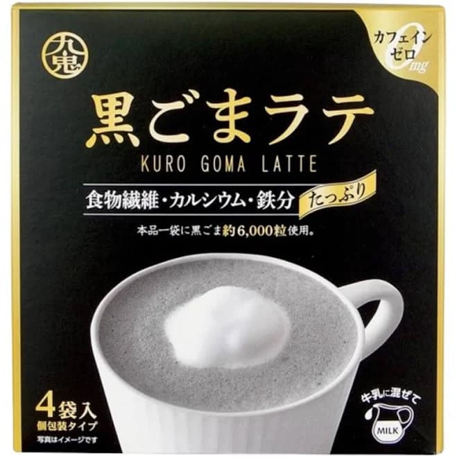 Kuki Black Sesame Latte 15 g × 4 sachets