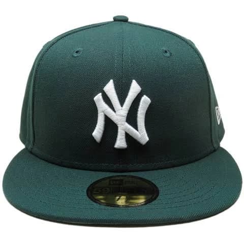 New York Yankees Custom New Era 59Fifty Fitted - Dark Green White Gray 6 7\/8