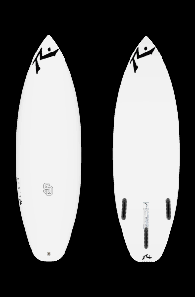 SD Grom 4'6" x 16.75 X 1.84 - 15.40L, Squash, 3x Futures Fin Boxes, PU - ID:926392