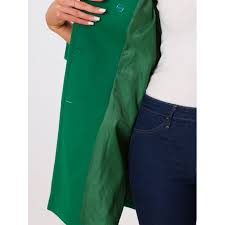 INSPIRE CHIC Winter Long Coat for Women's Lapel Collar Double Breast Coats M Green - Walmart Business Supplies