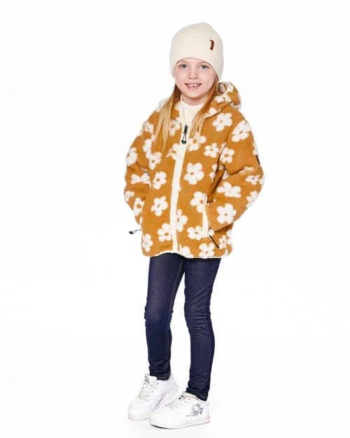 Deux par Deux Girls' Mid-Season Sherpa Jacket