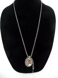 Vintage Perfume Poison Bottle Pendant Necklace Silver Tone with 4 Stones GC | eBay