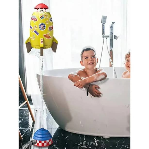 Rocket Launcher Toys Water Spray Spinning Rocket Water Pressure Lift Sprinkler Toy Parent-child