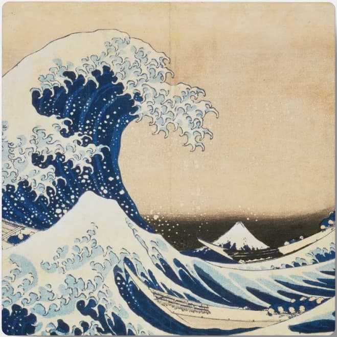 The Great Wave off Kanagawa by Hokusai Plaque