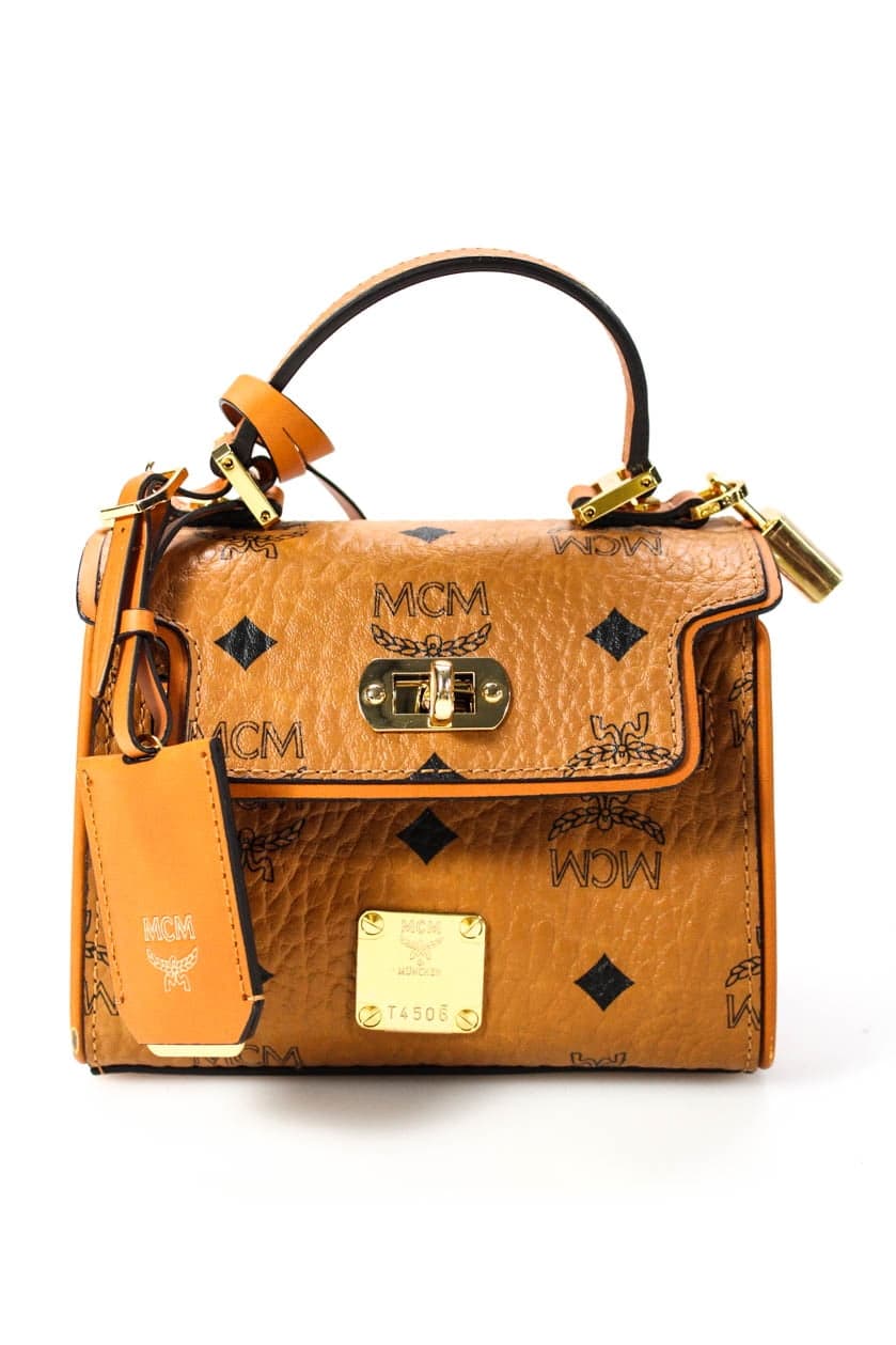 MCM Pre-owned Women's Visetos Mini Heritage Satchel Lebanon | Ubuy