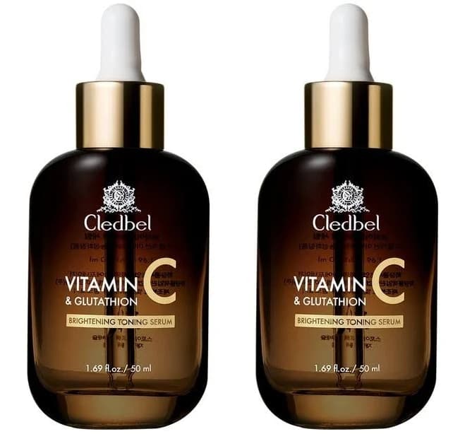 Cledbel Brightening Toning Serum Vitamin C 50ml X 2ea - Glow &
