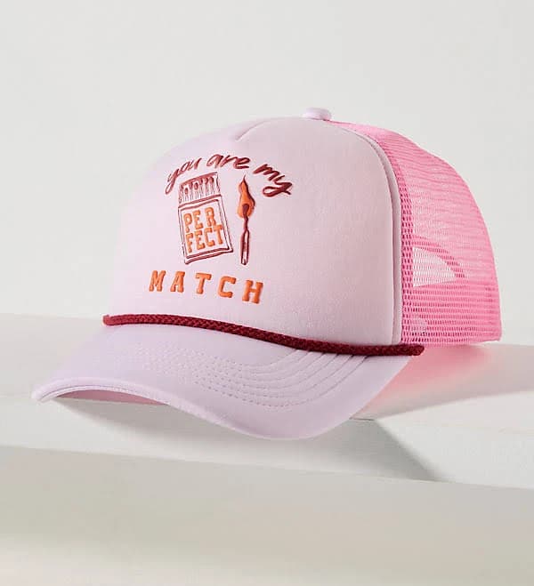 Anthropologie Sweet Talk Trucker Hat