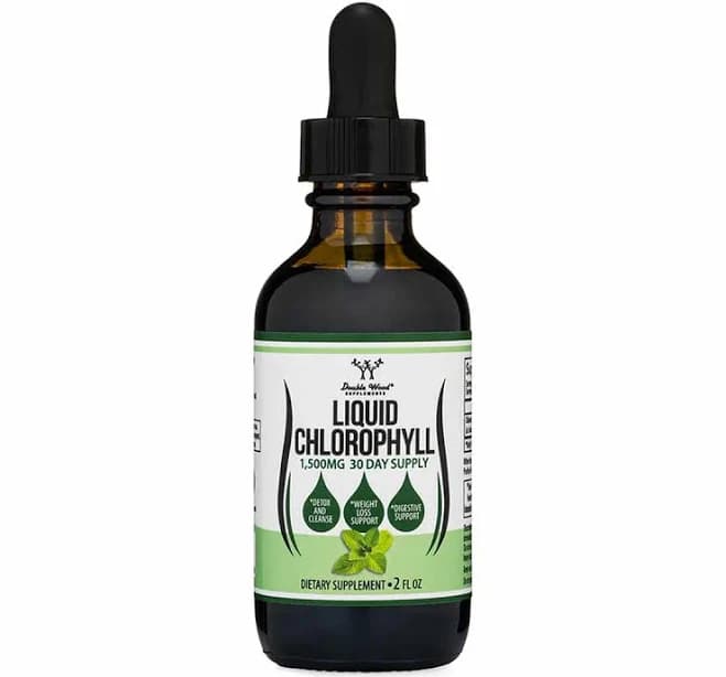 Double Wood Suppleme Chlorophyll Liquid Drops Peppermint Flavored