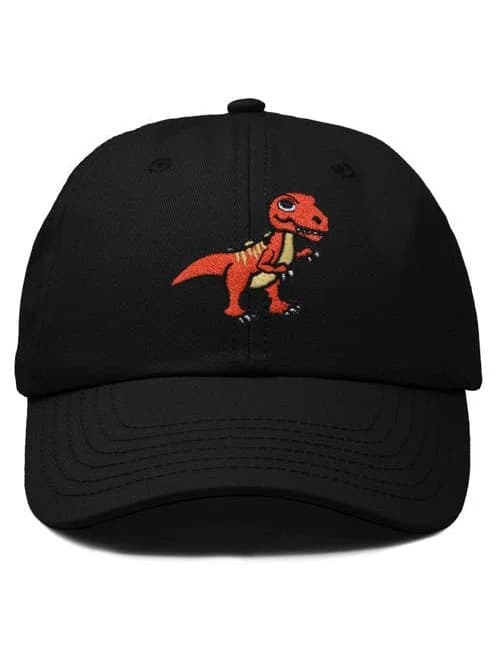 Dalix Men's T-Rex Embroidered Cotton Baseball Cap
