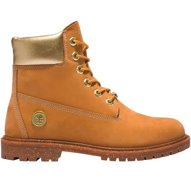 Timberland Wmns 6 Inch Premium Waterproof Boot 'Wheat Gold' | Brown | Women's Size 6.5